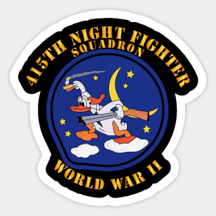 415th Night Fighter Squadron - WWII Sticker